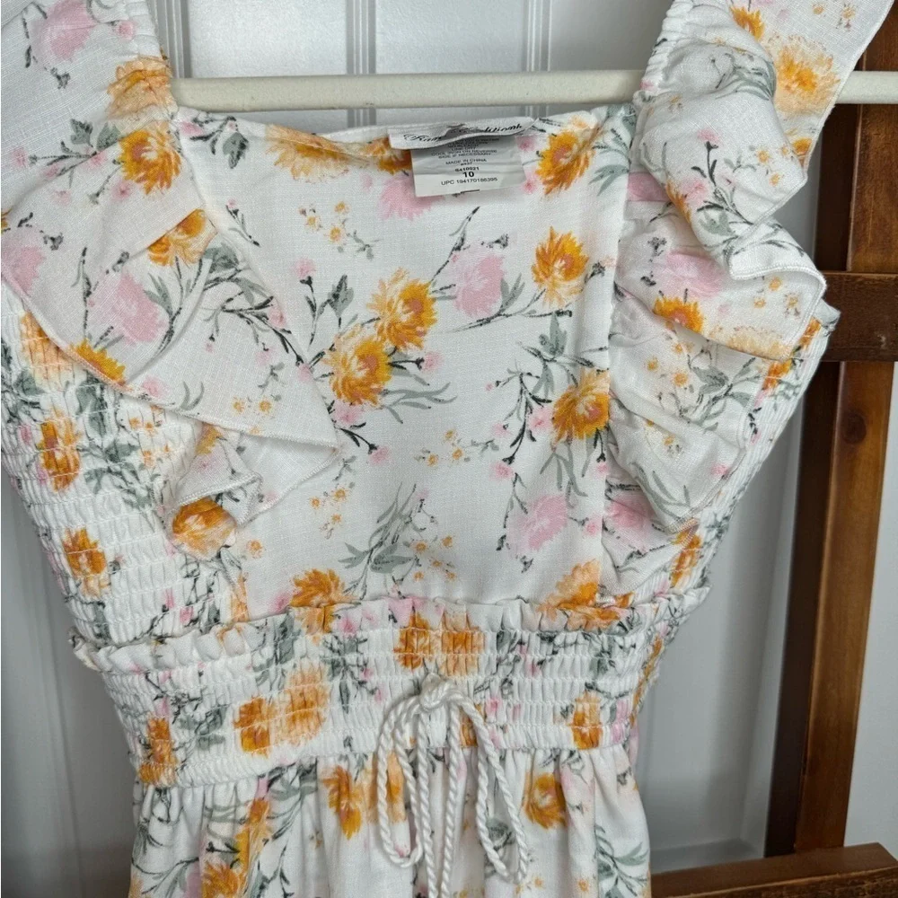 Girls Sleveless Ruffle Rare Edition Floral Sundress - Picture 2 of 5